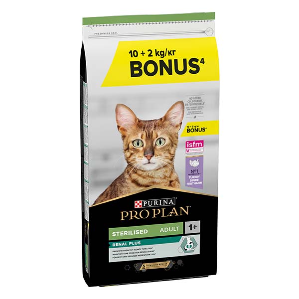 PROPLAN Gato STERILISED Pavo 10+2kg (jirafa)