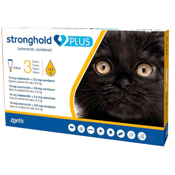STRONGHOLD PLUS 15/2,5MG GATO <2,5 KG 3PIP