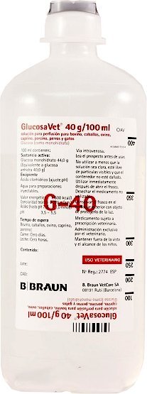 SUERO GLUCOSAVET 40% BRAUN 500ML
