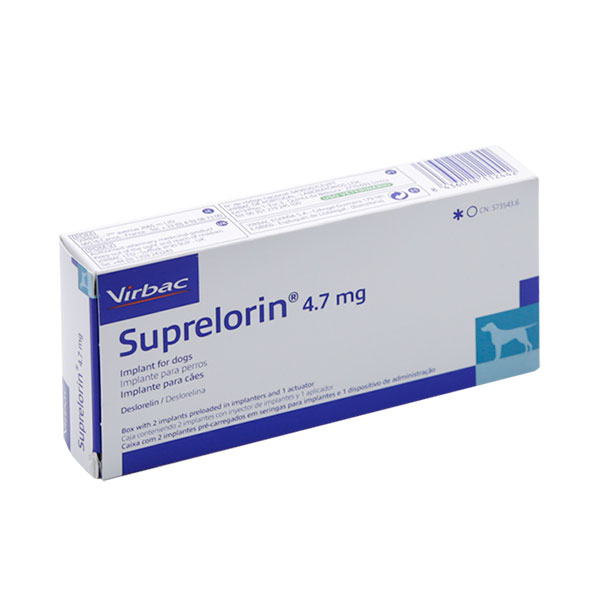 SUPRELORIN 4,7mg caja 2 implantes
