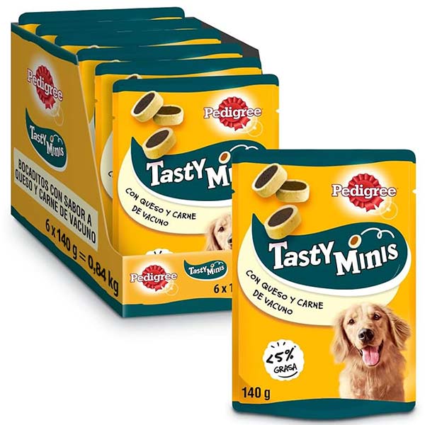 TASTY MINIS QUESO Y BUEY (6x140gr)