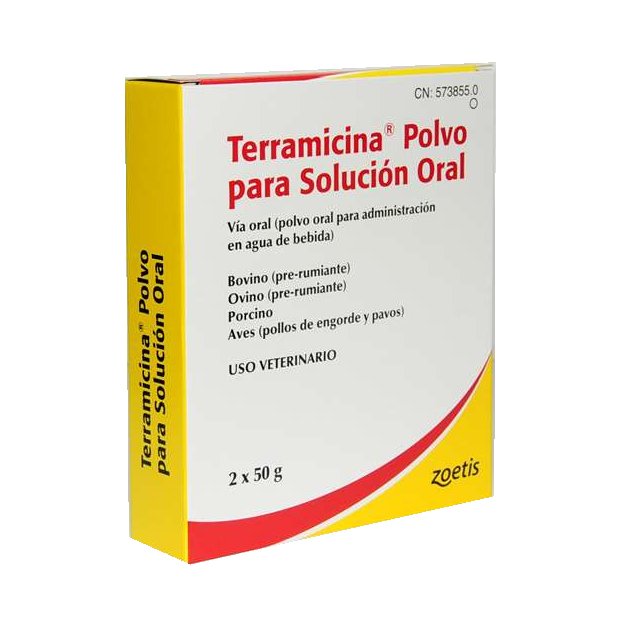 TERRAMICINA POLVO SOLUBLE 2x50GR