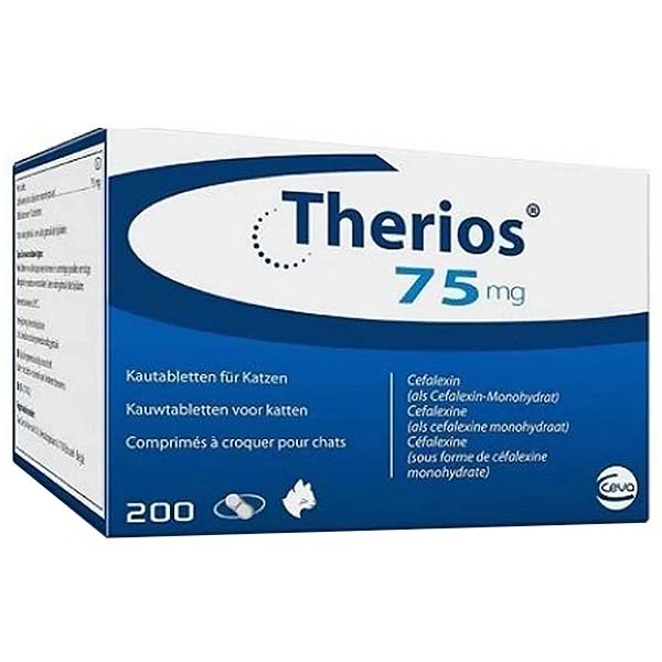 THERIOS 75 mg - perro y gato - 200 comp