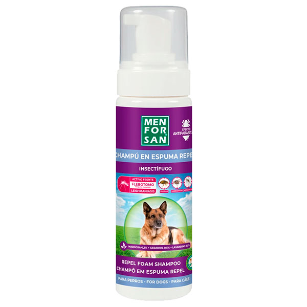 CHAMPU ESPUMA MARGOSA 200ml. Para perros