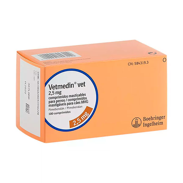 VETMEDIN MASTICABLE 2.5MG 100 COMP