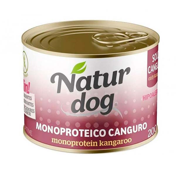 WET NATURDOG MONOPROTEICO CANGURO 6x200GR
