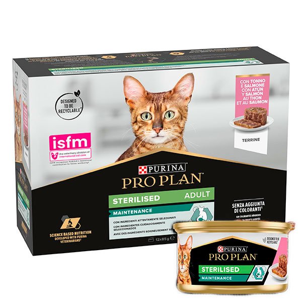 WET PROPLAN CAT STERILISED Salmon 12x85g
