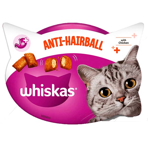 WHISKAS ANTI-HAIRBALL 6x50gr