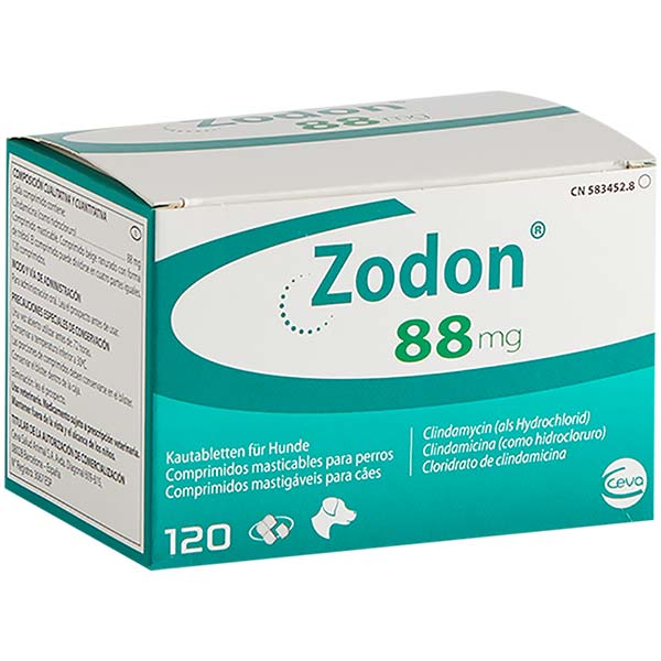 ZODON 88 MG- perro y gato - 120 comp