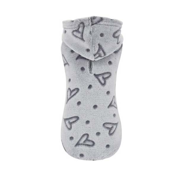 SUDADERA CON CAPUCHA AMOUR GRIS 20CM