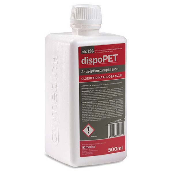 DISPOPET 500ML CLORHEXIDINA 1%