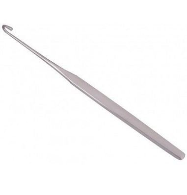 Gancho de castración, con botón, 16 cm