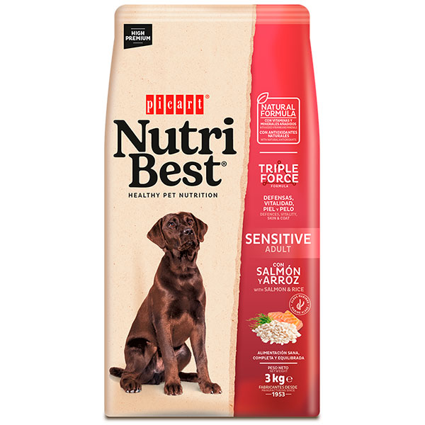 NUTRIBEST SENSITIVE Salmon y arroz 3KG