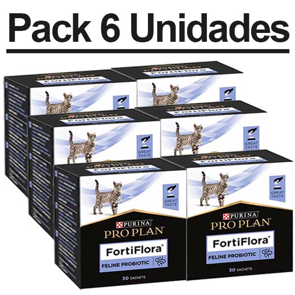 PACK FORTIFLORA GATO (6 cajas de 30 sobres)