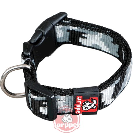 COLLAR NYLON CAMUFLAJE GRIS 