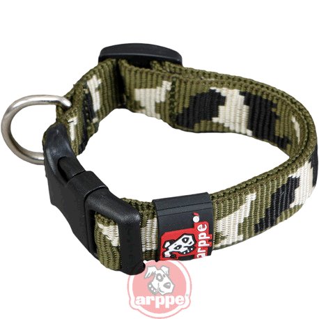 COLLAR NYLON CAMUFLAJE VERDE 