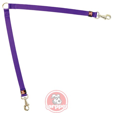 ACOPLE DOS PERROS NYLON 1,5CM NIGHT VIOLET