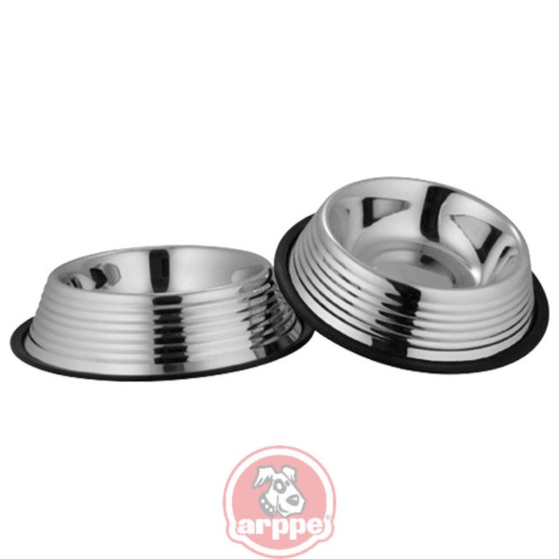 COMEDERO INOX. ONDAS 250 ML.