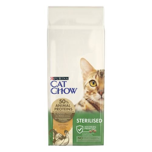 CAT CHOW Sterilized Pavo 15kg