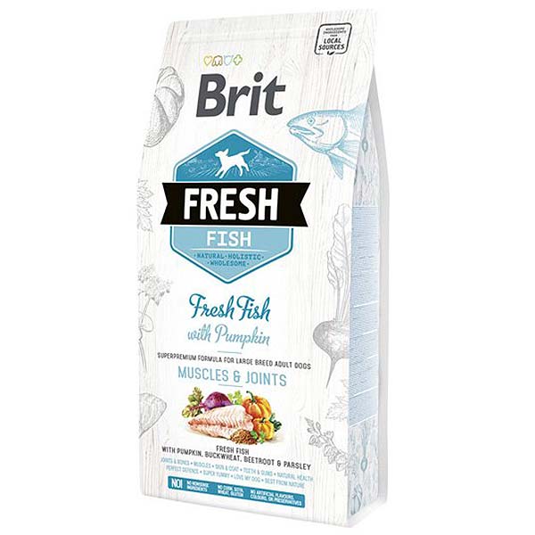 Brit Fresh Pescado con calabaza ADULT LARGE 2,5kg
