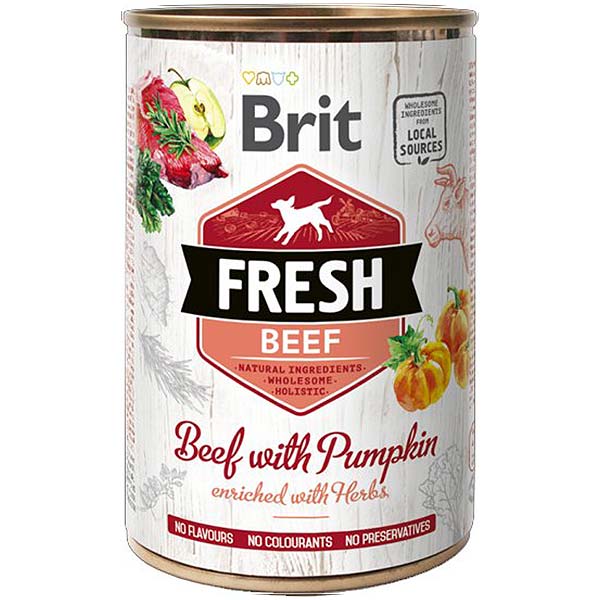 Wet Brit Fresh Ternera y calabaza (6x400gr)