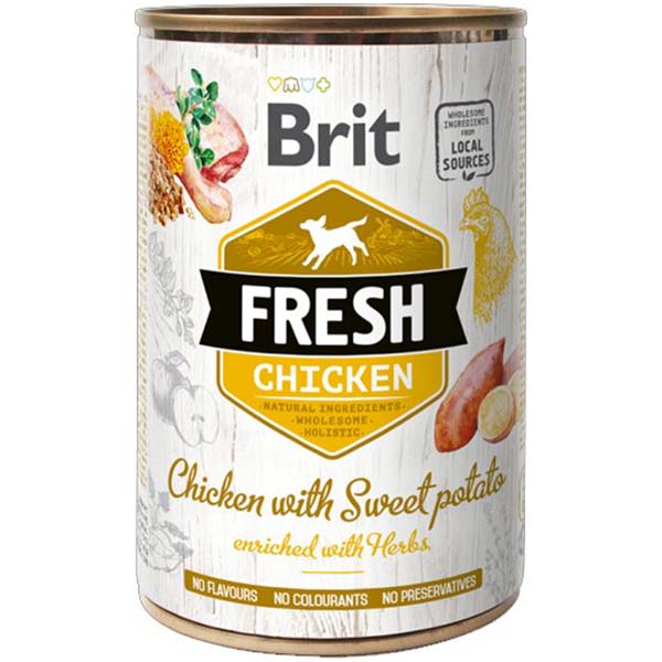 Wet Brit Fresh Pollo con boniato (6x400gr)