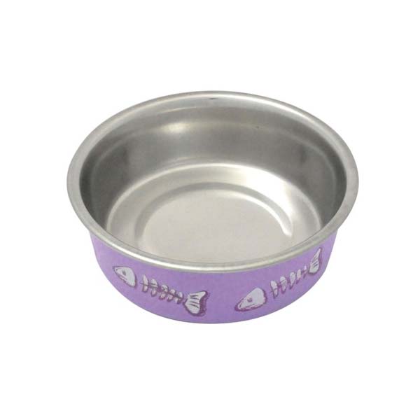 COMEDERO GATO ANTIDESLIZANTE BALTIC LILA 12CM-300ML