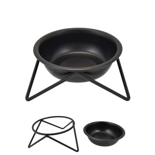 COMEDERO INOX CON SOPORTE 475ml