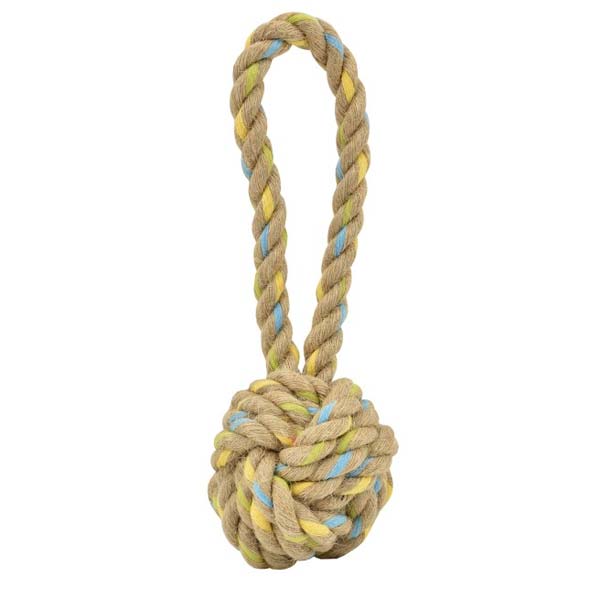 PELOTA CON TIRADOR CAÑAMO (UMV 3uds.)