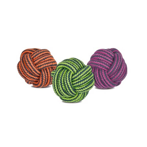 PELOTA CUERDA DENTAL BICOLOR 7,5cm-145gr (UMV 6uds)