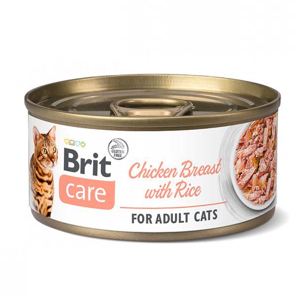 Wet CARE Cat Pechugas de Pollo con Arroz 24x70gr