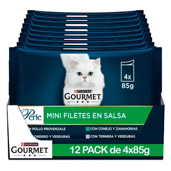 GOURMET PERLE Fina lamina Verdura 12x(4x85g)