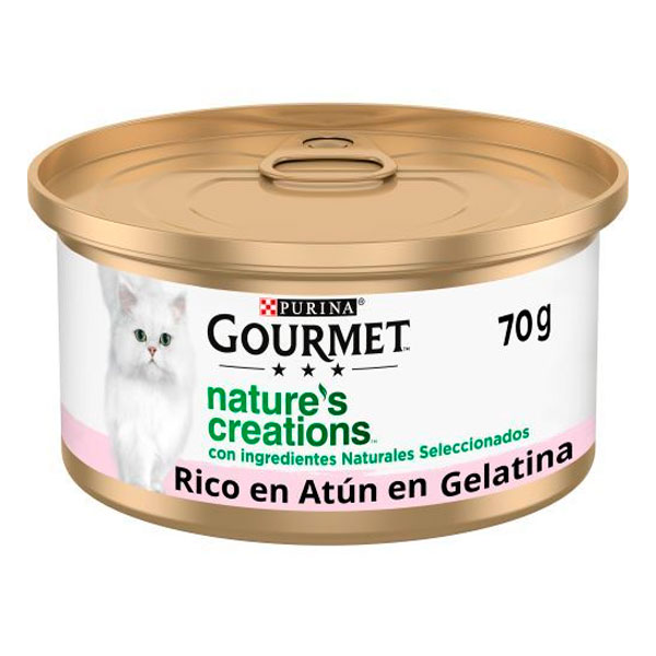 GOURMET NATURE CREATION Gelatina de Atún y gambas 24x70g