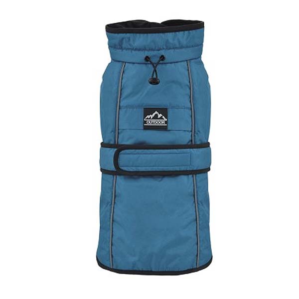 IMPERMEABLE CON FORRO POLAR TORMENTA PERFECTA SIN PATAS AZUL 65CM