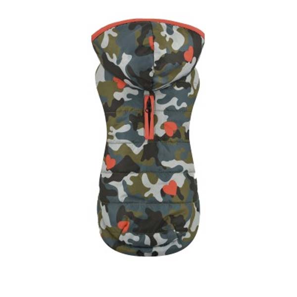 CHAQUETA CON CAPUCHA ARMY 45CM
