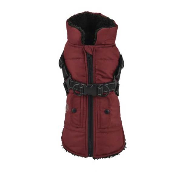 CHAQUETA CON ARNES GRANATE 45CM