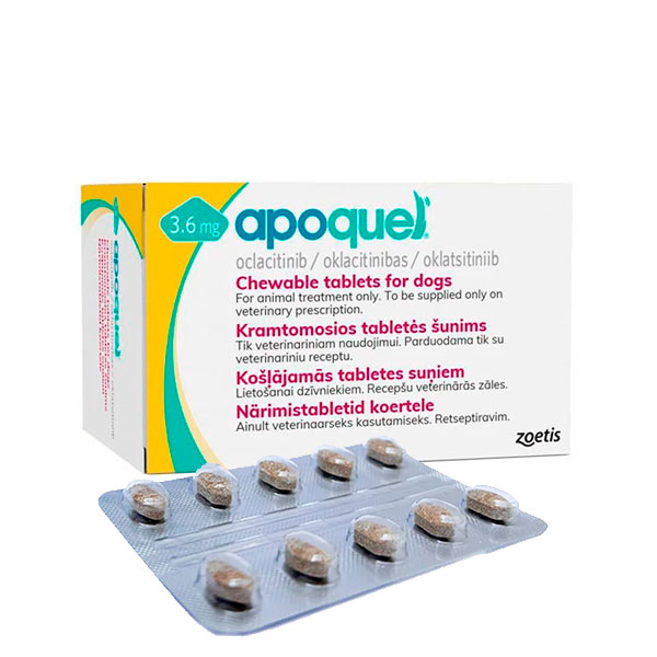 APOQUEL MASTICABLE 3.6MG 20CPD