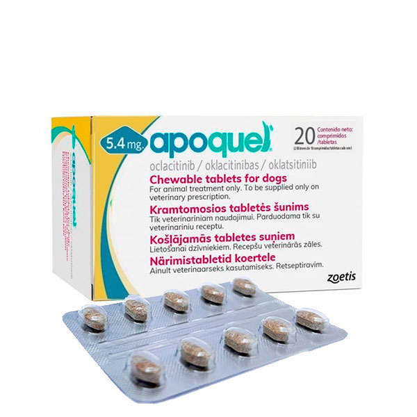 APOQUEL MASTICABLE 5,4MG 20CPD