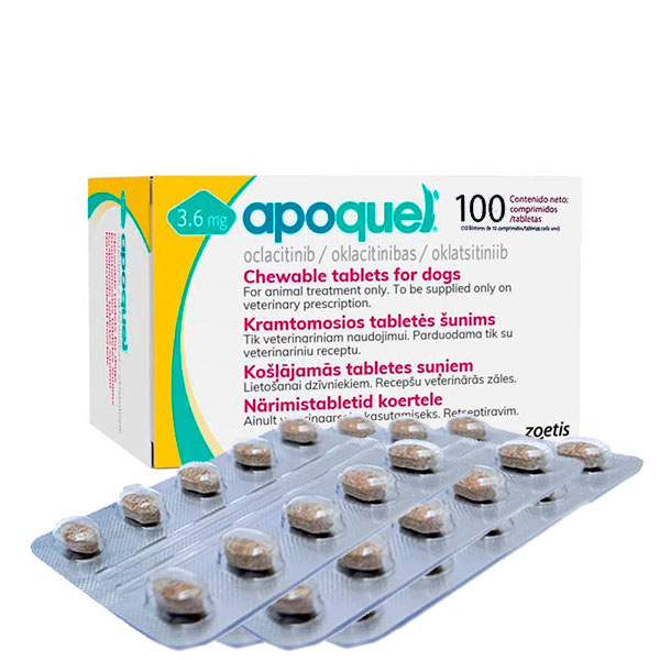 APOQUEL MASTICABLE 3,6MG 100CPD