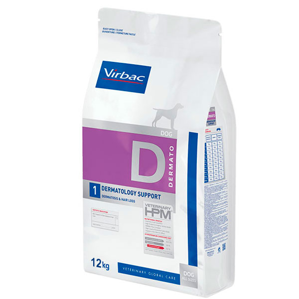 HPM DOG D1 DERMATOLOGY SUPPORT 12KG
