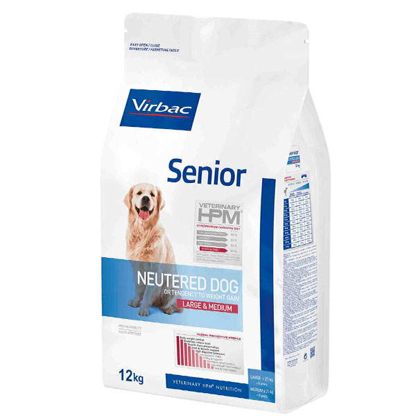 HPM DOG SENIOR NEUTERED LARGE MEDIUM 12 KG