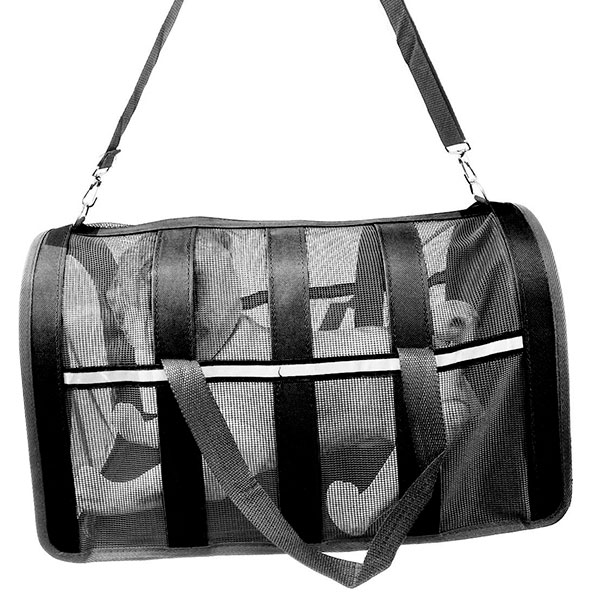 Bolso de transporte transpirable lineas Negro (48x27x27cm)