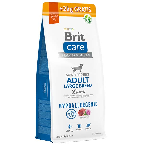 Brit Care Dog Hypoallergenic Large Cordero 12+2kg