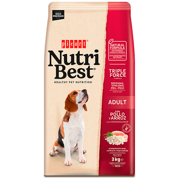 NUTRIBEST ADULT Pollo y Arroz 3KG
