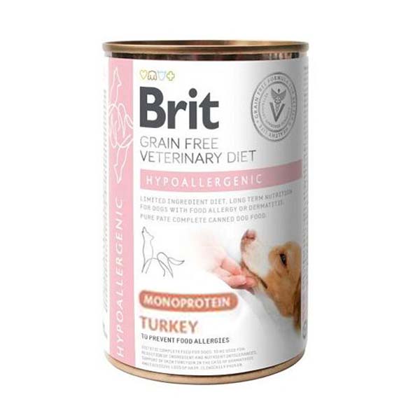 WET BD DOG HYPO MONO PAVO 6x400GR