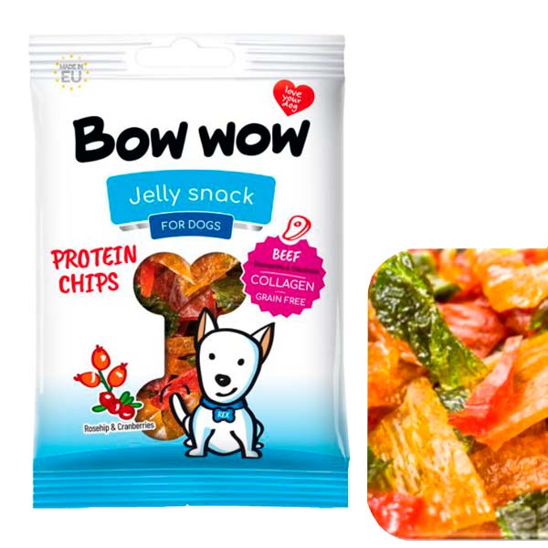 Bow Wow Chips de proteina 23x60g