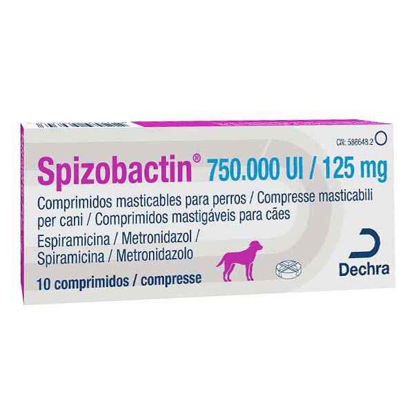 SPIZOBACTIN 125mg 10comp