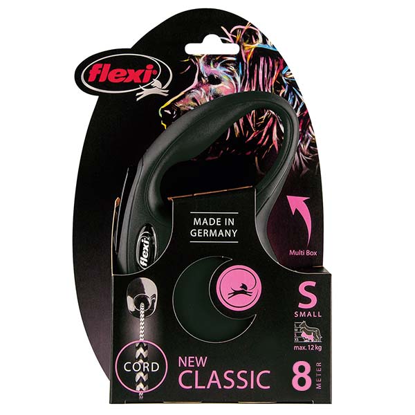 FLEXI CLASSIC S "Cordon" 8m Negro