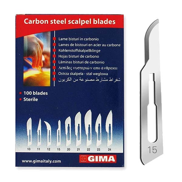 HOJA BISTURI GIMA Nº 15 100ud