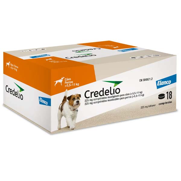 CREDELIO MASTICABLE PERRO 225MG 5,5-11KG 18comp